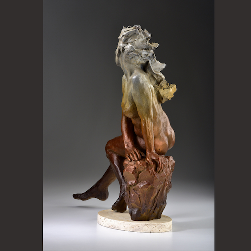MB-S073 On The Edge Bronze $5850 at Hunter Wolff Gallery
